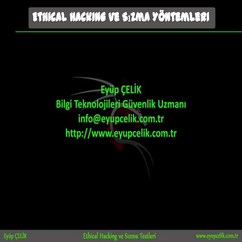 Bilge adam beşiktaş şube ethical hacking ve sızma yöntemleri etkinliği