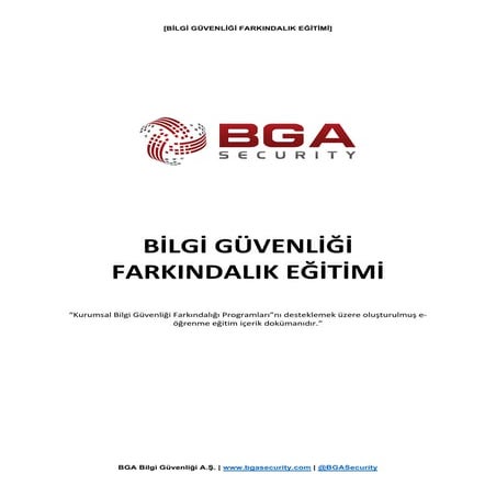 Bilgi Güvenliği Farkındalık Eğitimi