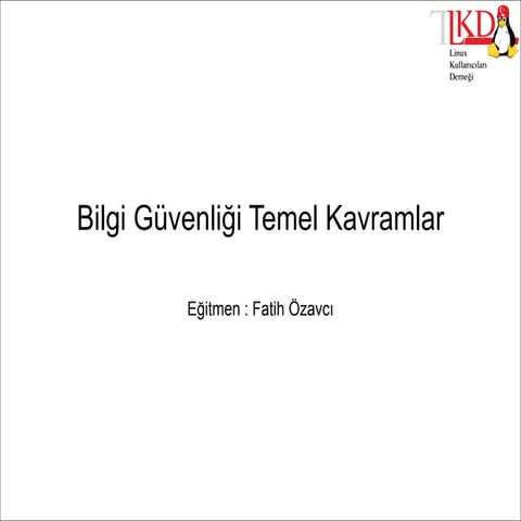 Bilgi Guvenligi Temel Kavramlar 