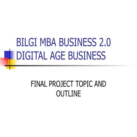 Bilgi Mba Business 2.0
