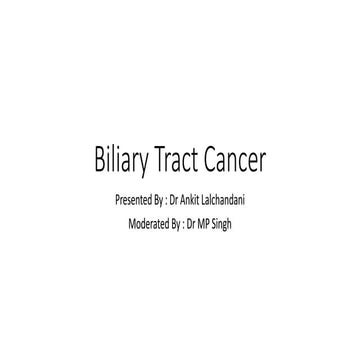 Biliary tract cancer