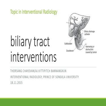 Biliary tract interventions