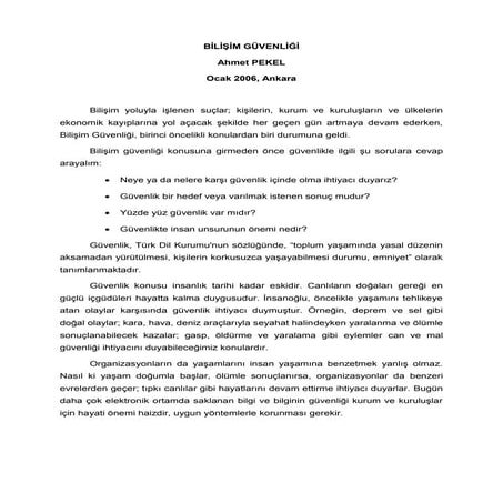 BILISIM GUVENLIGI