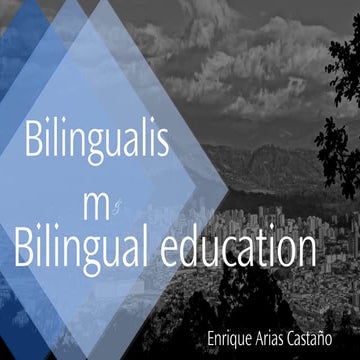 Bilingual education in colombia