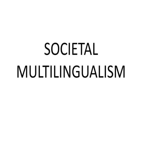 Bilingualism And Multilingualism (ASBAR)