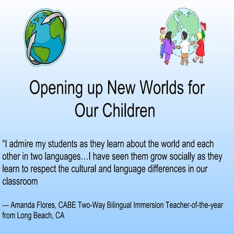 Bilingualism's benefits