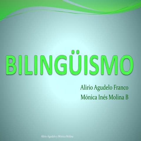 Bilinguismo 