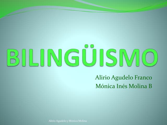 Bilinguismo 