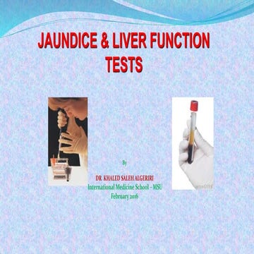 Liver function tests PharmD | PPTX