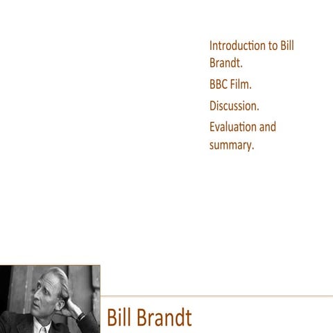 Bill brandt overview | PDF