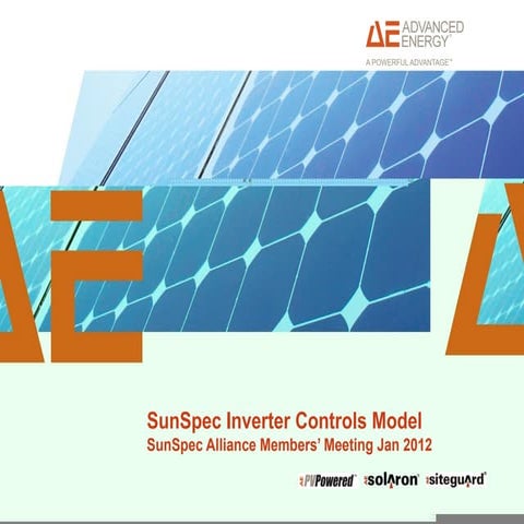 Bill-Randle-AE-SunSpec-Inverter-Controls-Status.pptx