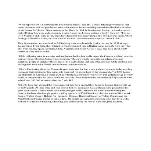 Bill Corace Article | DOCX