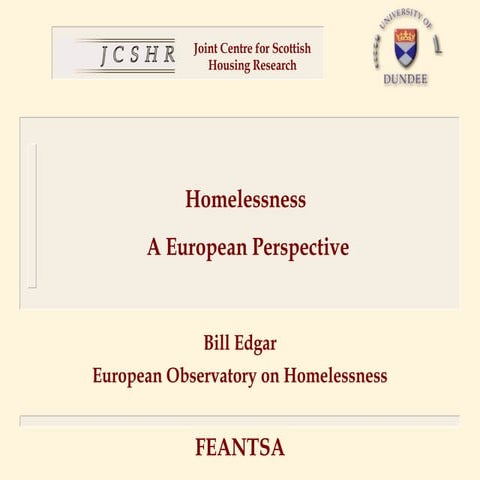 Assessing the health needs of homeless families | PPT