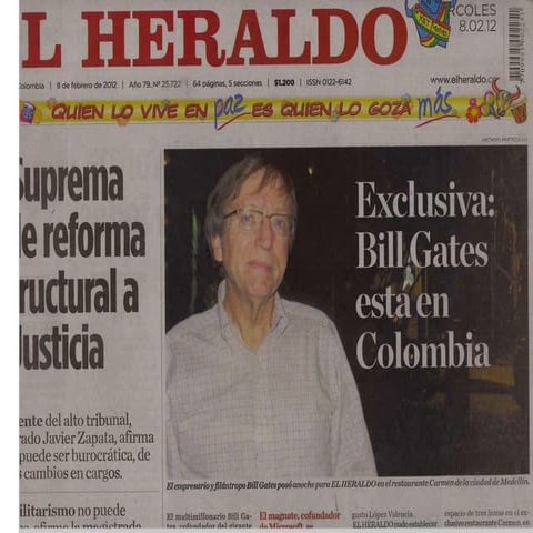 Bill gates en colombia
