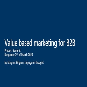 Billgren - Value Based Marketing Product Summit.pdf