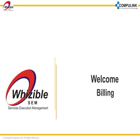 How to map Billing Module in Whzibile SEM