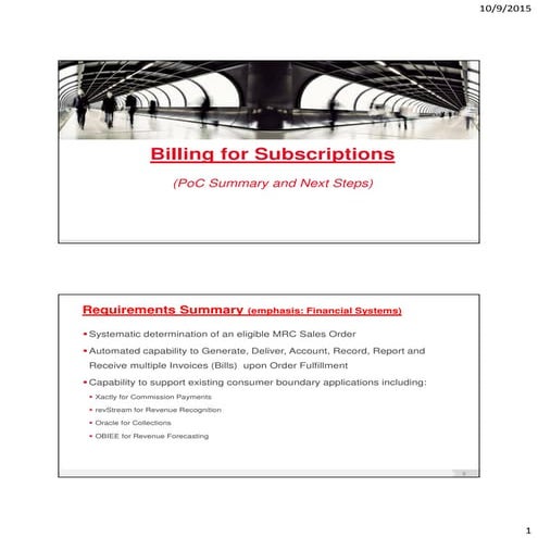 Billing for Subscriptions