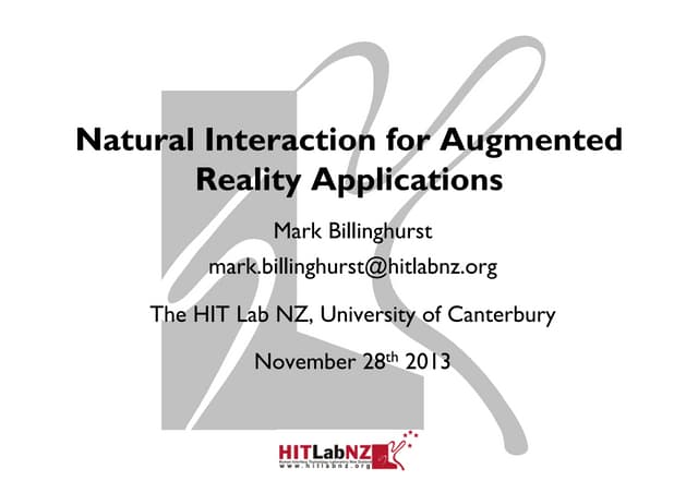 Natural Interaction for Augmented Reality Applications