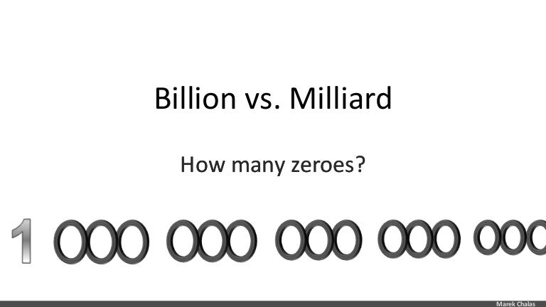Billion vs milliard en