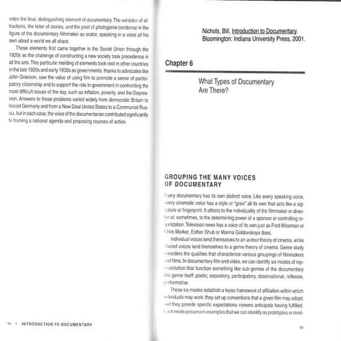 Bill nichols DOCUMENTAL