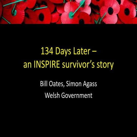 Wales & INSPIRE - Bill Oates, Head of GIS and Technology, Welsh Government