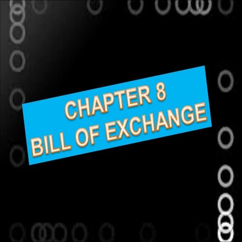 Bill of exchange