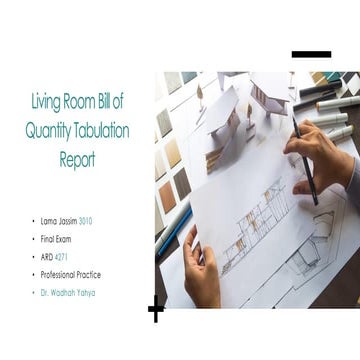 Bill of Quantity Tabulation