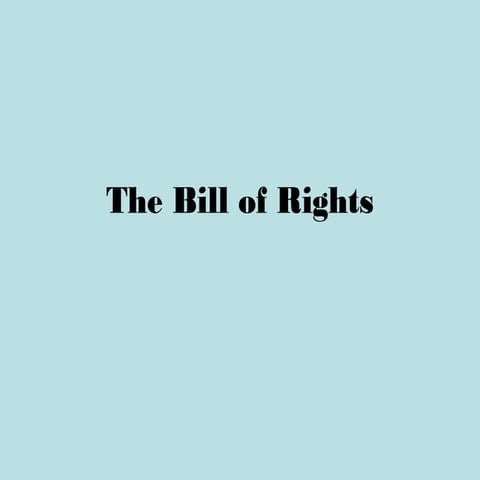 Bill of rights  