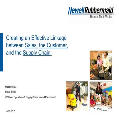 Bill Stankiewicz Scope Copy 2010 Sales The Customer And The Supply Chain