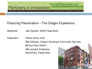 Bill Van Vliet financing