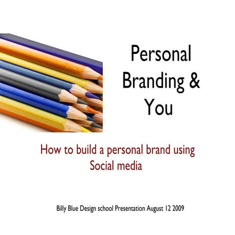 Personal Branding &amp; You-How to use social Media to create tour own person...