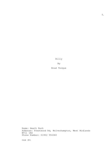 Billy script final
