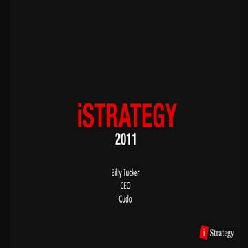 Billy Tucker, Cudo - 'Secret of Social Media'