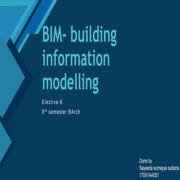 Bim  building information modelling