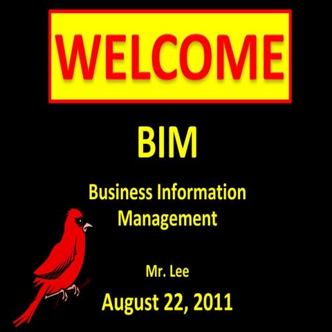 BIM Welcome Back!