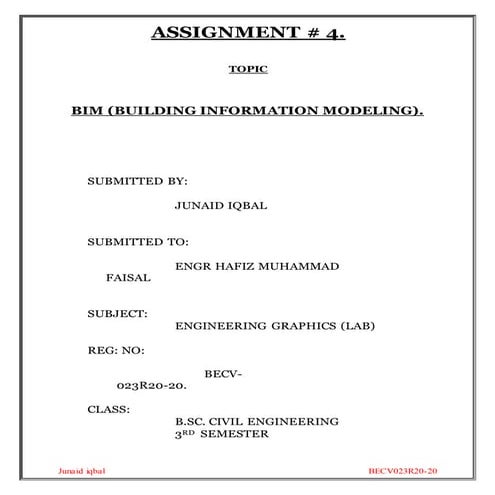 BIM Assignment.doc