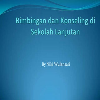 Bimbingan dan konseling di sekolah ...