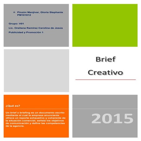 Brief Creativo ejemplos 