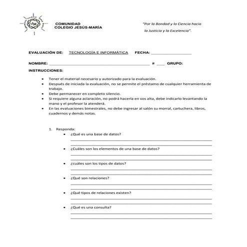 Bimestral Primer Periodo