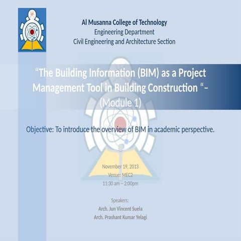 BIM PRESENTATION: Virtual Construction of Building Design.pptx