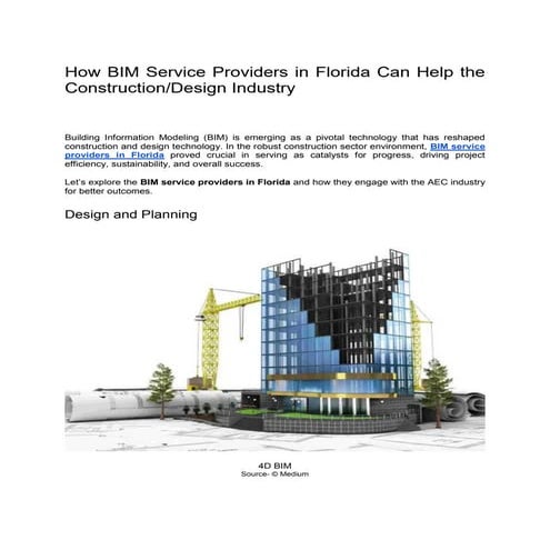 Hire best BIM Service Providers in Florida