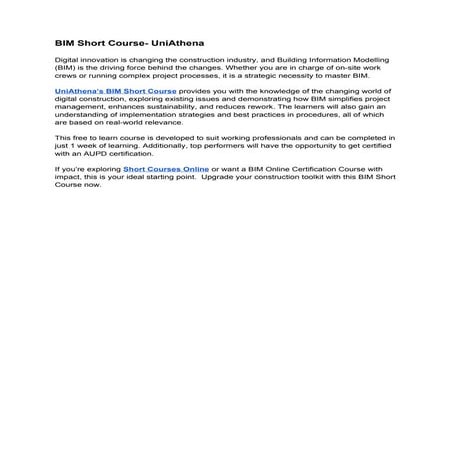 Online BIM Short Course - UniAthena.docx
