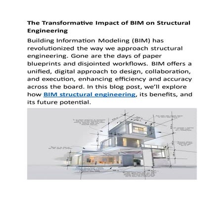 The Transformative Impact of BIM on Structural Engineering