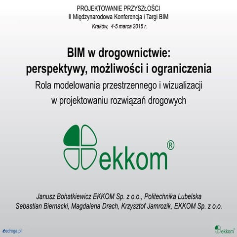 Bim w drogownictwie ekkom
