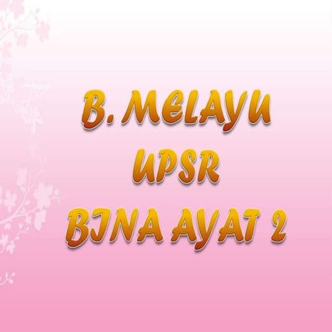 Bina Ayat UPSR 2