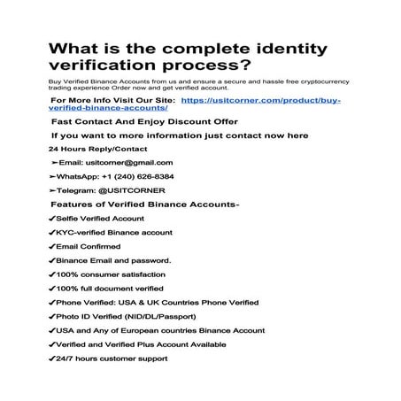 Top 6 Sites To Buy Verified Binance Account in The Year