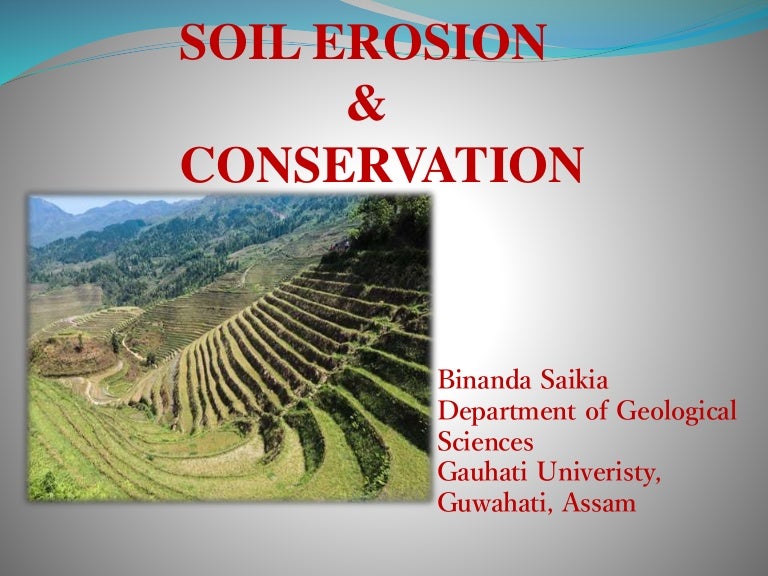 Soil Erosion And Conservation Soil Erosion And Conservation
