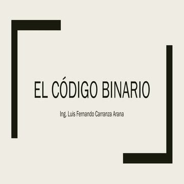 Codigo binario | PPTX