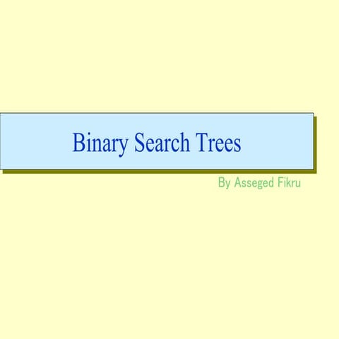 A binary tree | PPT
