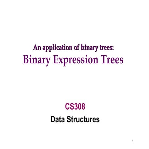 Expression tree | PPTX